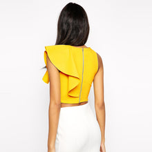 sexy-crop-top-women-one-shoulder-ruffle-o-neck-sleeveless-fitness-women-tops-blusas-feminina-black-yellow BBL
