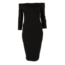 sexy-fashion-bodycon-dress-three-quarter-sleeve-slash-neck-dresses-casual-party-night-blue-black-club-clothes BBL