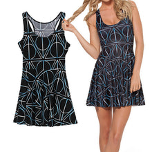 sexy-women-casual-dress-deathly-hallows-reversible-skater-dress-ly3 BBL