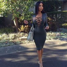 sexy-women-dress-plunge-v-neckline-cross-straps-front-long-sleeve-bodycon-bandage-dress-mini-one-piece-club-dress BBL