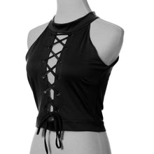 Sexy Women Ladies Round Neck Sleeveless Cropped Tanks Tops Tee Shirt Camis Cute Bodycon Bandage Crop Tops Camisole