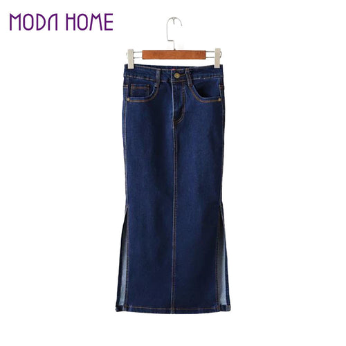 sexy-women-midi-denim-skirt-split-package-hip-pockets-zipper-button-casual-pencil-bodycon-skirts-womens-saias-blue BBL