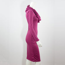 Slash Neck Dress Sexy Wrap Bodycon Dress Ladies Knee-Length Long Sleeve Women Dress Slim Knitted Robe Femme