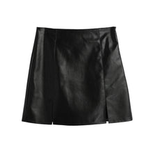 soft-women-skirts-side-zipper-pu-skirts-short-slim-a-line-black-mini-skirt-saias-femininas BBL
