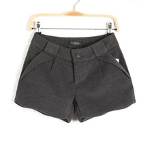 Boot Cut Jeans Woolen Solid Shorts Women Full lined with XL Size Formal Lady Office Shorts J0199