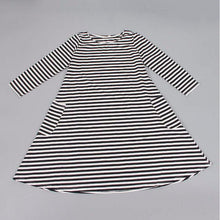 Family Matching OutfitsMother Black And White Striped Dress Casual Family Clothes Women Dress
