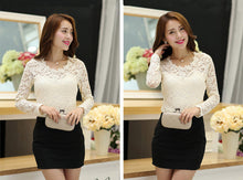 women-blouses-ol-lady-slim-office-shirt-floral-lace-beading-round-neck-long-sleeves-tops-blusas BBL