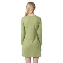 elegant-women-mini-dress-stylish-v-neck-long-sleeve-lace-up-slim-short-casual-office-dress-vestidos-green-black BBL