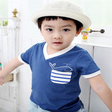 childrens-boy-t-shirt-delicate-dolphin-pattern-cotton-short-sleeved-t-shirts-outwear-kids-clothes BBL