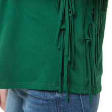 women-t-shirt-tassel-fringing-round-neck-sleeveless-tops-solid-regular-fit-casual-tee-shirt-women-green BBL