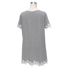 KoreanSexy Women Short Sleeve Splice Tops Shirt Lace
