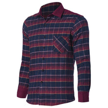 Men'S Plaid Shirts Luxury Slim Long Sleeve Formal Business Fashion Dress Warm Shirts Homme Tee Shirts