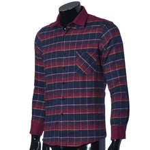 Men'S Plaid Shirts Luxury Slim Long Sleeve Formal Business Fashion Dress Warm Shirts Homme Tee Shirts