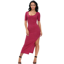 sexy-women-ribbed-long-dress-scoop-neck-high-thigh-split-short-sleeve-bodycon-maxi-dress-club-wear-grey-vestiti BBL