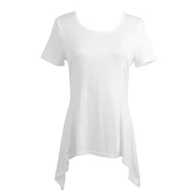 short-sleeve-women-t-shirt-tee-shirt-loose-irregular-hem-women-tops-plus-size-t-shirt-camisetas-mujer-white-blusa BBL
