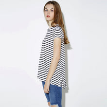 style-europe-women-basic-t-shirt-cotton-striped-o-neck-short-sleeve-loose-casual-t-shirt-top-white BBL