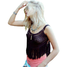Tassel Crochet Crop Top Beach Sexy Strap Tops Women Bralette Knitted Camis Fitness Women Top Strappy Bra