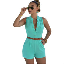 Women Bodysuit Rompers Womens Jumpsuit Sexy Shorts Bodycon Sleeveless Jumpsuits With Belt Combinaison Femme Combiner