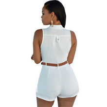 Women Bodysuit Rompers Womens Jumpsuit Sexy Shorts Bodycon Sleeveless Jumpsuits With Belt Combinaison Femme Combiner