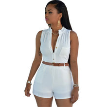 Women Bodysuit Rompers Womens Jumpsuit Sexy Shorts Bodycon Sleeveless Jumpsuits With Belt Combinaison Femme Combiner
