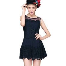 women-lace-dress-crochet-patchwork-mesh-o-neck-evening-party-dresses-sleeveless-slim-mini-office-dress-vestidos BBL