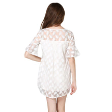 women-mini-elegant-dress-dragonfly-feather-embroidery-o-neck-evening-party-dress-flare-sleeves-sheer-vestidos-white BBL