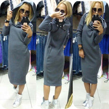 Hoody Dresses Sexy Club Women Dress Long Sleeve Leisure Hooded Dress Vestidos Q0030