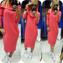 Hoody Dresses Sexy Club Women Dress Long Sleeve Leisure Hooded Dress Vestidos Q0030