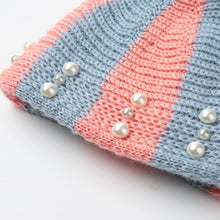 colorful-snow-caps-striped-knitted-beanie-hat-with-pom-pom-bead-for-women-femme-hip-hop-skullies-cap BBL