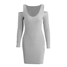 dress-new-fashion-grey-off-shoulder-long-sleeve-slim-fitting-knitted-sweater-dress-sexy-o-neck-party-dress-vestidos BBL