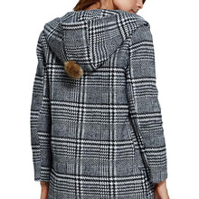 fashion-women-hooded-coat-plaid-single-breasted-pockets-manteau-femme-long-sleeve-elegant-warm-outwear-jacket-grey BBL