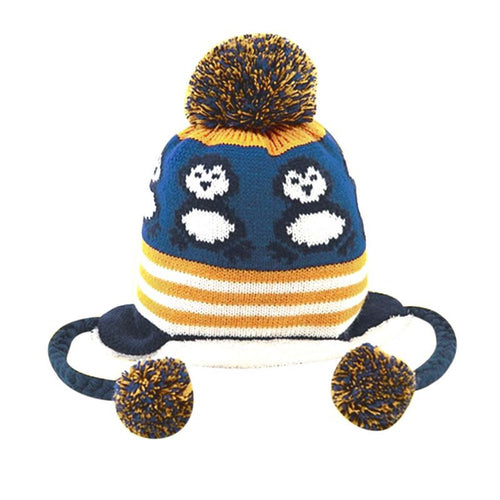 warm-korean-version-cute-baby-hat-penguin-newborn-colorful-baby-hats-hedging-caps BBL