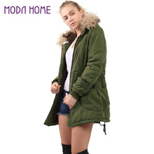 women-faux-fur-parka-quilted-fleece-lining-hoodie-drawstring-waist-hem-pockets-warm-outwear-black-abrigos-mujer BBL