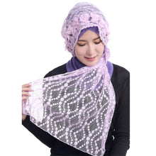 women-lace-muslim-hijab-islamic-outside-the-phi-cap-flower-beads-turban-headscarf-sheer-arab-headscarf-foulard-femme BBL