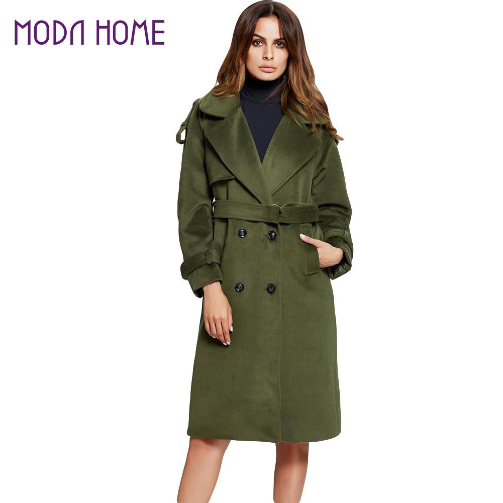 women-long-coat-solidcolor-double-breasted-manteau-femme-pockets-turn-down-collar-long-sleeve-outwear-jacket-green BBL