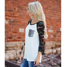 Women O Neck Camouflage Printed Loose Long Sleeve T-shirt Ladies Casual Tops Blusas Femininas Plus Size S-XL