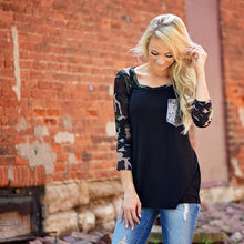 Women O Neck Camouflage Printed Loose Long Sleeve T-shirt Ladies Casual Tops Blusas Femininas Plus Size S-XL