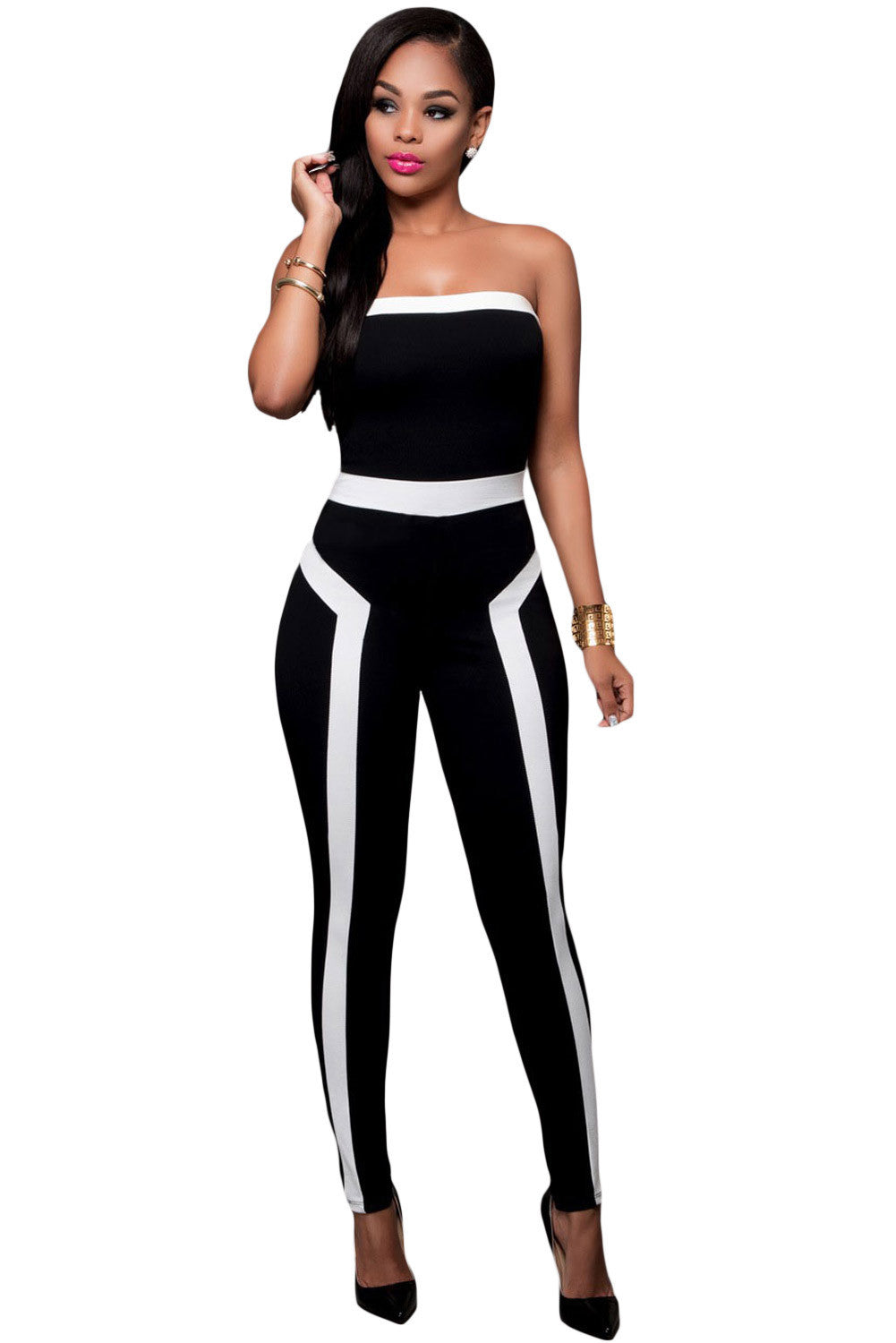 women-sexy-strapless-bandage-bodycon-jumpsuit-black-white-romper-evening-clubwear-bodysuit-combinaison-femme BBL