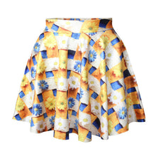 women-short-high-waist-skirt-3d-print-floral-flared-pleated-mini-skirts-le2 BBL