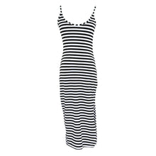 women-dress-o-neck-bodycon-dress-stripe-pattern-open-back-side-split-beach-dress-sexy-midi-party-dresses-vestidos BBL