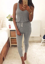 Women Sleeveless Bodycon Playsuit Black Grey Bandage Jumpsuits Overalls Casual Bodysuits Femininos GV182
