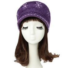 women-knit-hat-beanie-snowflake-contrast-snow-ski-brim-cap-warm-faux-hat-fur-pompom-woman-bonnet-ladies-cap BBL