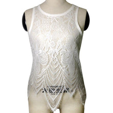 Womens Lace Crop Top Sexy T-shirts Vests Blusas Hollow Out Lace Crochet Tank Top Camisole Lace VCami Floral Tees Shirts