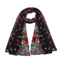 wonderful flower long soft scarfs wrap shawl for elegant women han edition scarf scarves shawls
