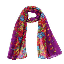 wonderful flower long soft scarfs wrap shawl for elegant women han edition scarf scarves shawls