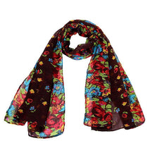 wonderful flower long soft scarfs wrap shawl for elegant women han edition scarf scarves shawls