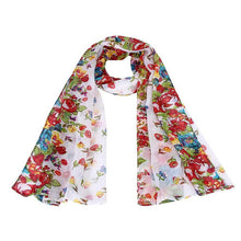 wonderful flower long soft scarfs wrap shawl for elegant women han edition scarf scarves shawls
