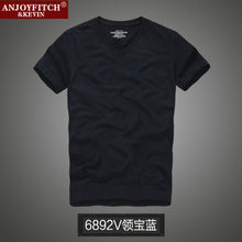 men's short-sleeved cotton T-shirt men bottoming shirt solid color Casual O-Neck Tops & Tees