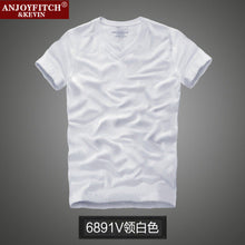 men's short-sleeved cotton T-shirt men bottoming shirt solid color Casual O-Neck Tops & Tees