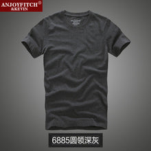 men's short-sleeved cotton T-shirt men bottoming shirt solid color Casual O-Neck Tops & Tees